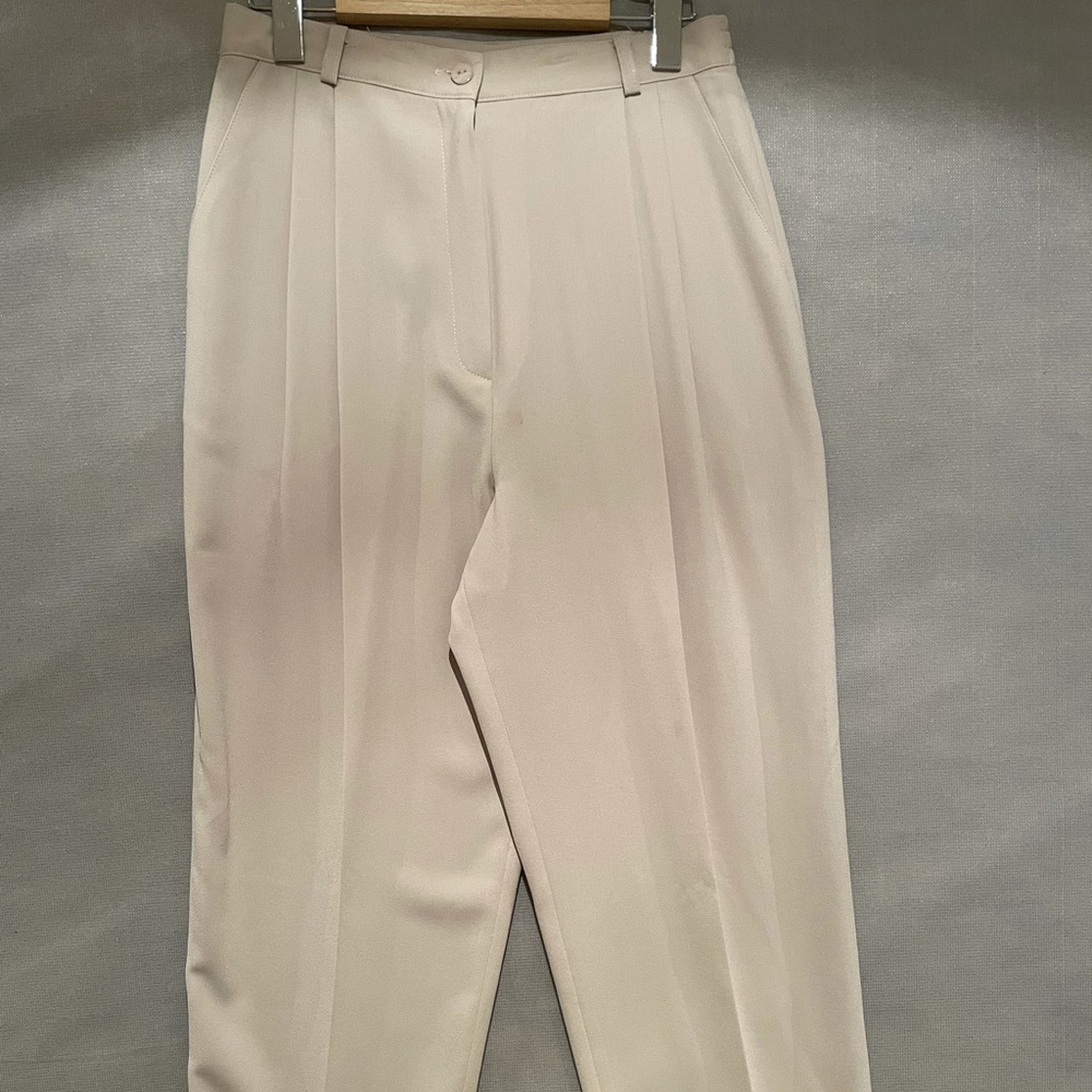 Vintage Stefi Lara light beige suitpants US10
